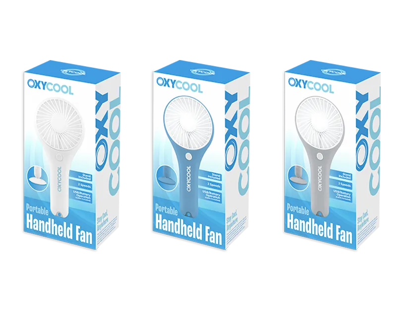 Oxycool Battery/ USB Powered Portable Handheld Fan