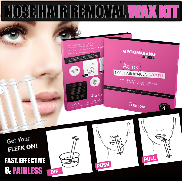 Groomarang For Her- Adios Nose Hair Removal Wax Kit For Her
