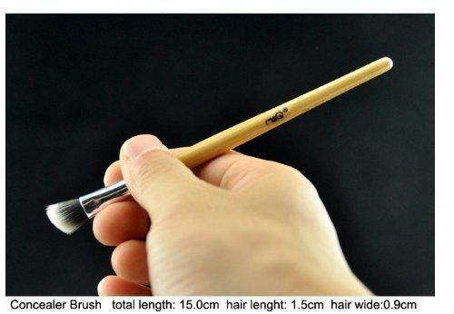 11pc Luxury Bamboo Makeup Brushes with Pouch