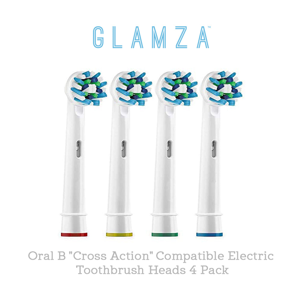 Oral B "Cross Action" Compatible Electric Toothbrush Heads 4 Pack