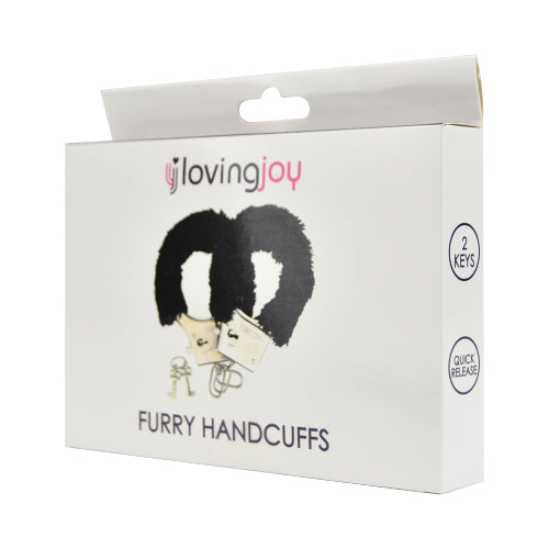 Generise Loving Joy Furry Handcuffs Black