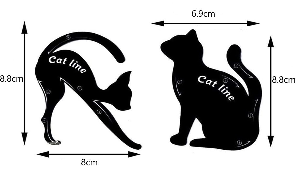 Glamza Cat Line Eye Liner and Eyeshadow Stencils