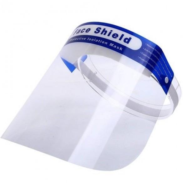 Disposable Blue Strip Face Shield Visor with Foam
