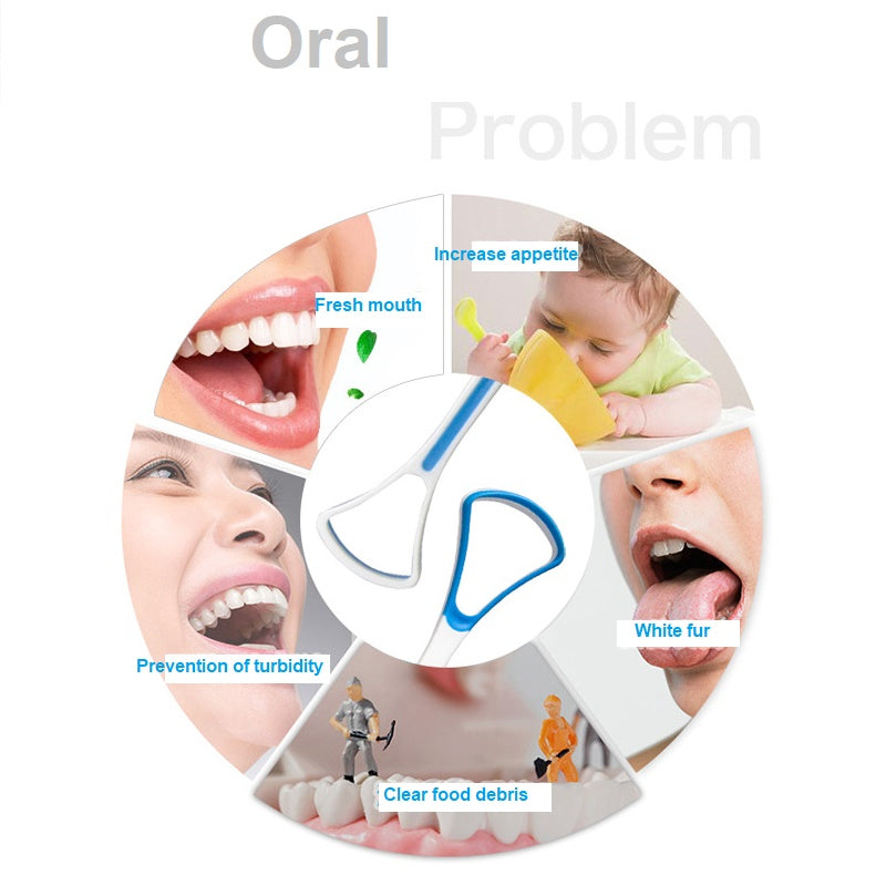 Glamza Tongue Scraper - Blue