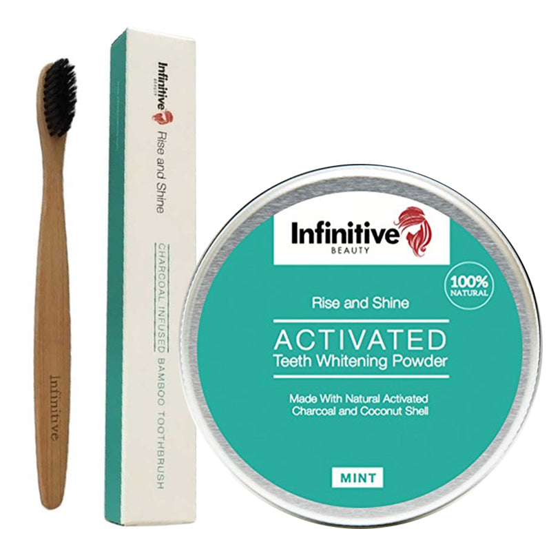 Infinitive Beauty Charcoal Powder and Charcoal Brush
