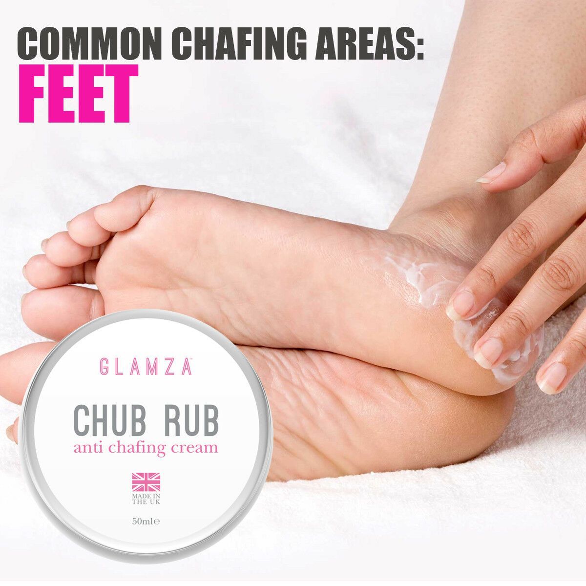 Glamza Chub Rub Anti Chafing Cream 50ml with Aloe Vera