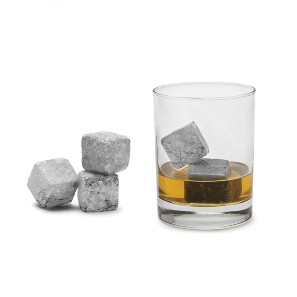 Granite Whiskey Ice Cooler Stones (Reuseable)