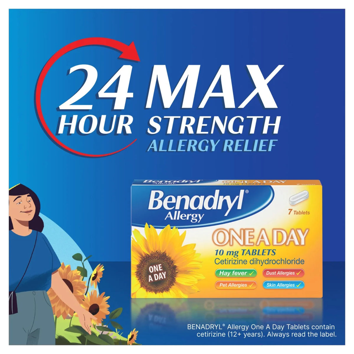 Benadryl Allergy One A Day Tablets