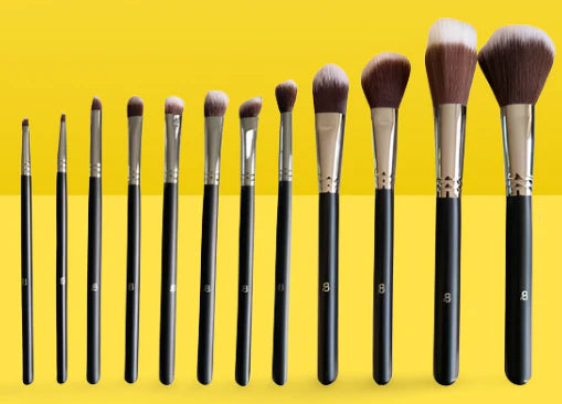 12pc IB Brush Set Black Bristles