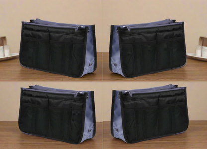 Glamza Multi Pocket Travel Bag - Black