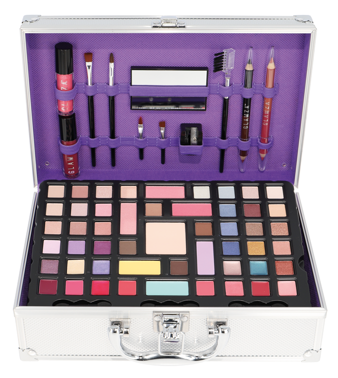 Glamza 'Flawless Chic' 68pc Vegan Vanity Case