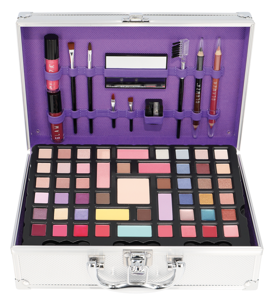 Glamza 'Flawless Chic' 68pc Vegan Vanity Case