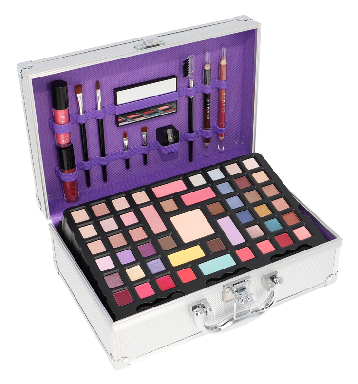 Glamza 'Flawless Chic' 68pc Vegan Vanity Case