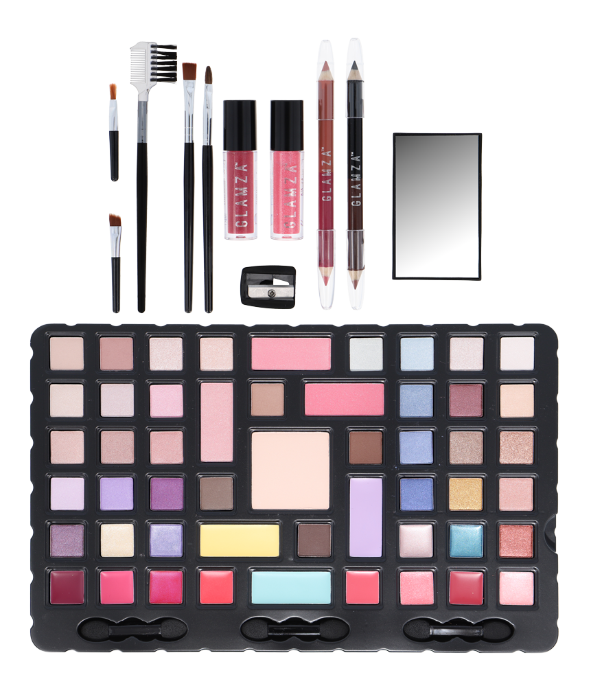 Glamza 'Flawless Chic' 68pc Vegan Vanity Case