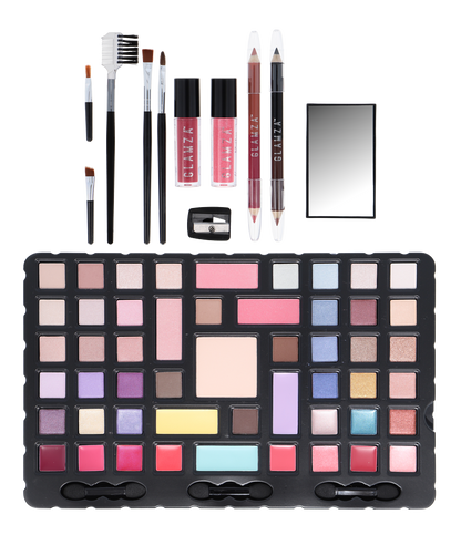Glamza 'Flawless Chic' 68pc Vegan Vanity Case