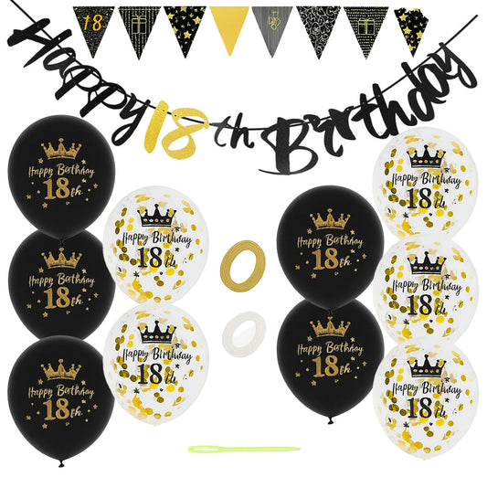 Generise 18th Birthday Decoration Set