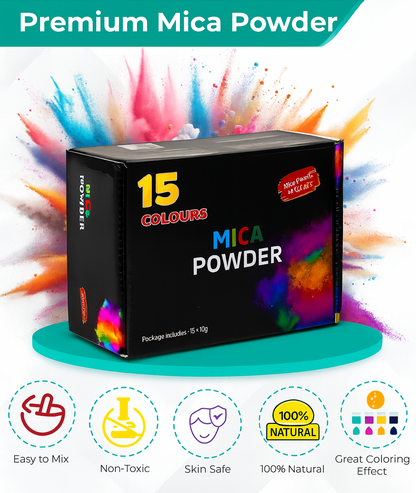 Generise Mica Powders- Painting Colours- 15 Pack