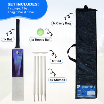 Generise 7pc Size 3 Cricket Set with Bag