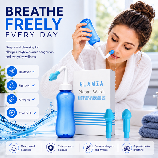 Glamza Nasal Wash – Irrigation & Hay Fever Relief Tool