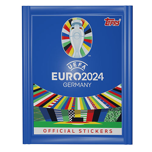 TOPPS UEFA EURO 2024 STARTER PACK- Album with 6 stickers in the album and 3 x 6 pack of stickers (24 stickers total)