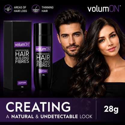 Volumon Hair Building Fibres - COTTON 28g - For Men & Women