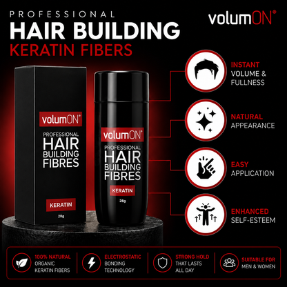 Volumon Hair Building Fibres - KERATIN 28g