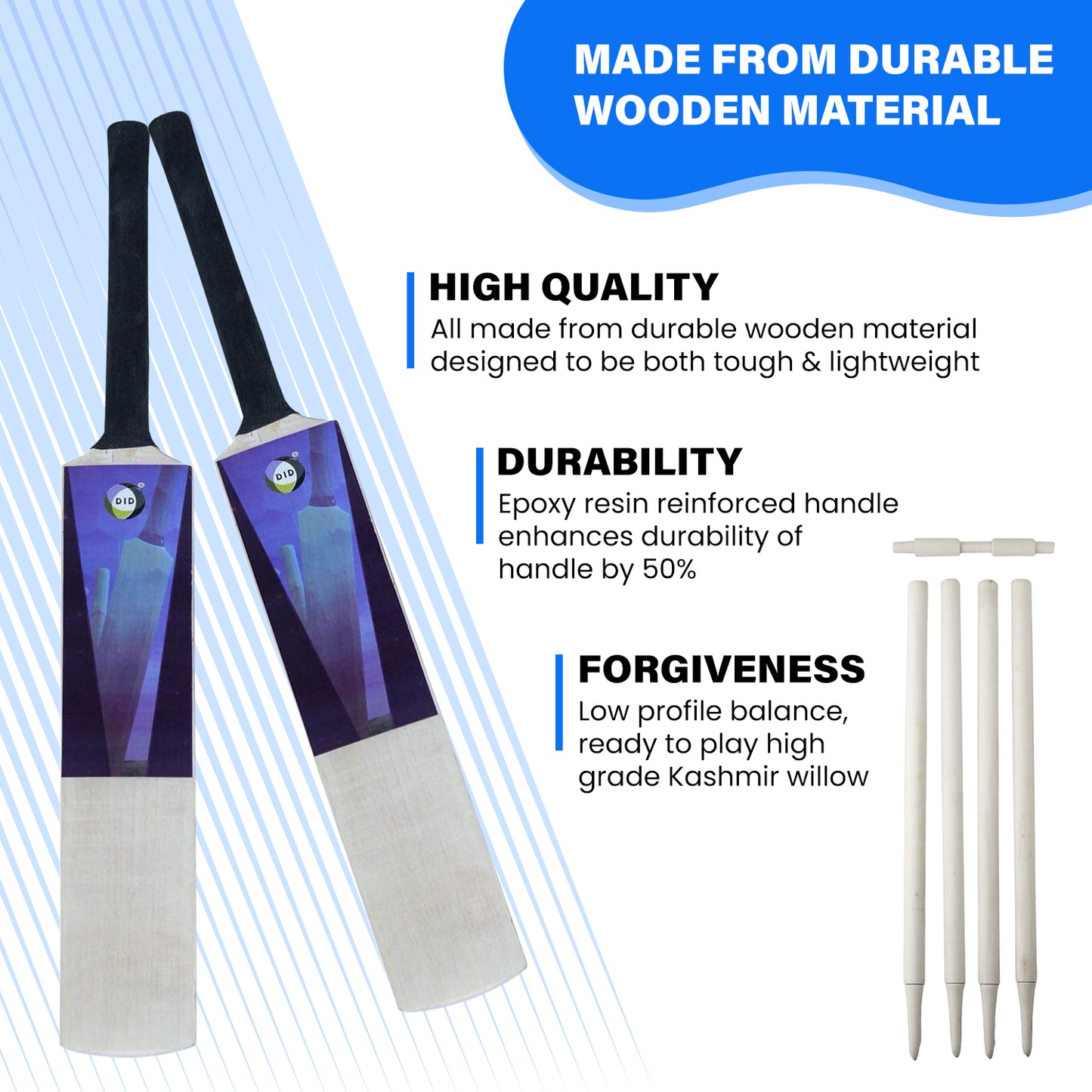 Generise 7pc Size 3 Cricket Set with Bag