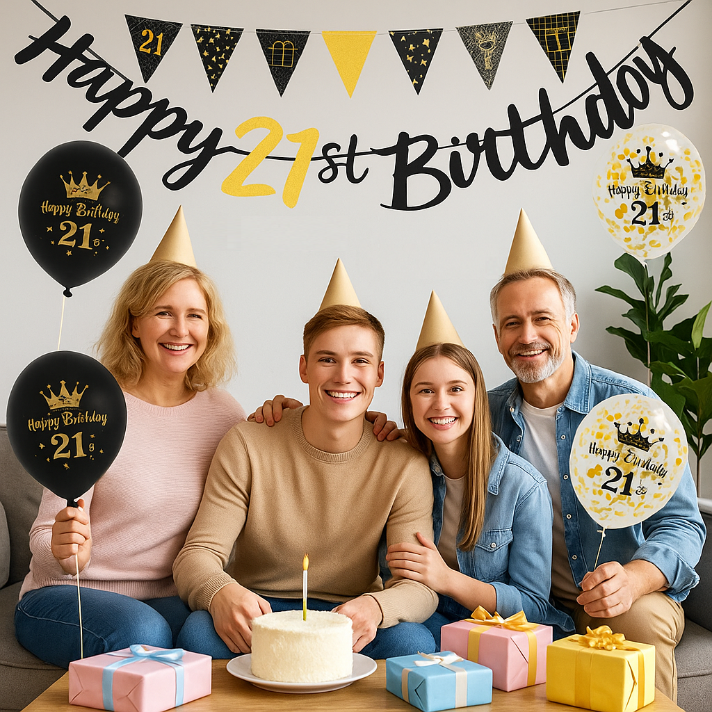 Generise 21st Birthday Decoration Set