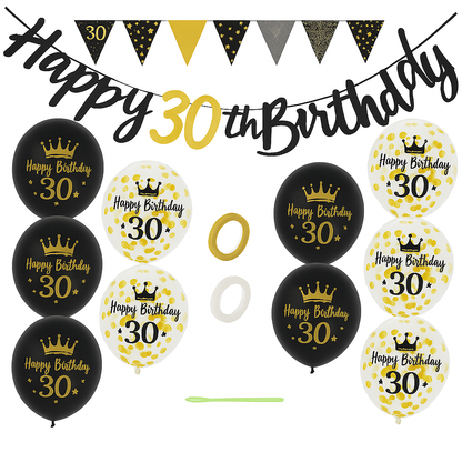Generise 30th Birthday Decoration Set