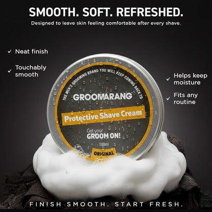 The Groomarang Moisturising & Protective Shave Cream (100ml Tub)