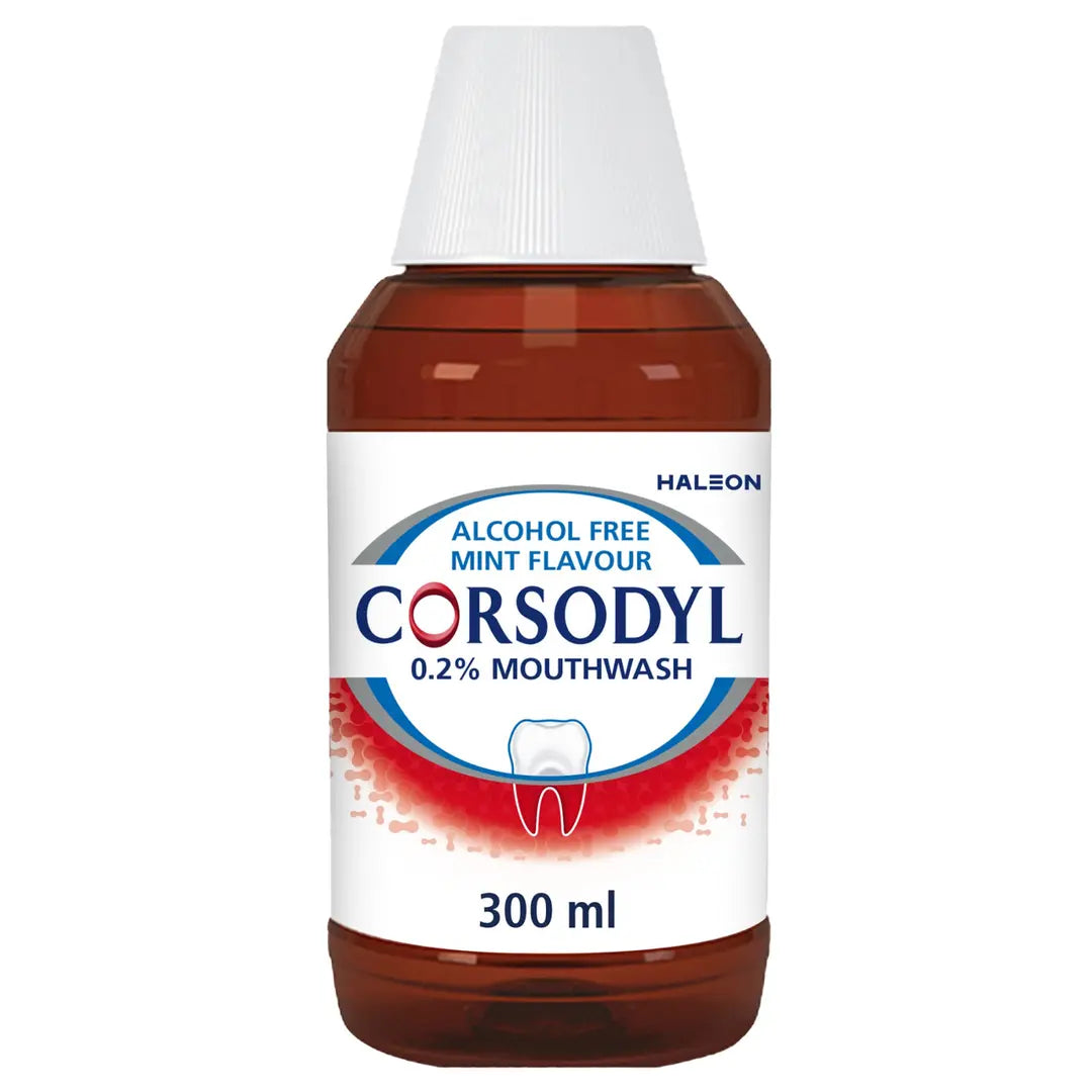 Corsodyl Mouthwash - Alcohol Free Mint Flavour 300ml
