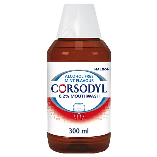 Corsodyl Mouthwash - Alcohol Free Mint Flavour 300ml