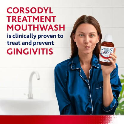 Corsodyl Mouthwash - Alcohol Free Mint Flavour 300ml