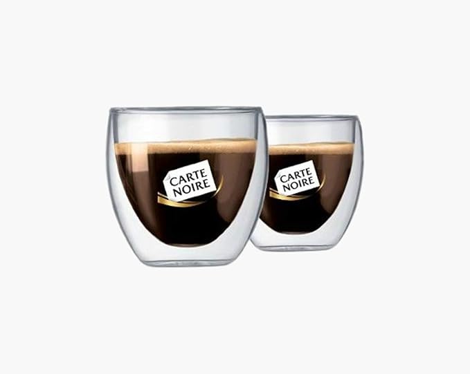 Bodum Carte Noire 2 Pcs 80ml Glass Cup Set