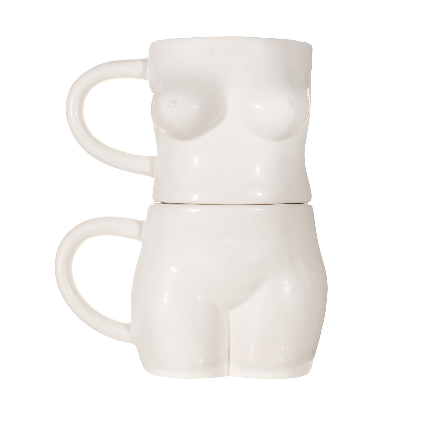 Sass Belle Body Stacking Mugs White Set Of 2
