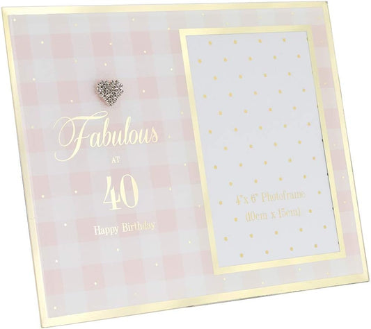 Glass Photo Frame - Fabulous at 40 LP42841