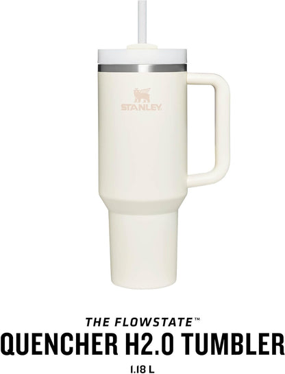 Stanley Quencher® H2.0 FlowState™ Tumbler 1.2L – Recycled Stainless Steel- Cream Tonal