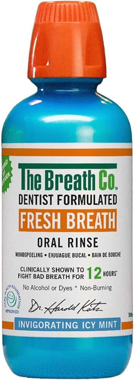 The Breath Co. Alcohol Free Mouthwash 500ml- Icy Mint