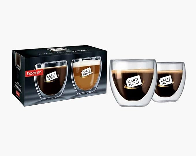 Bodum Carte Noire 2 Pcs 350ml Glass Cup Set