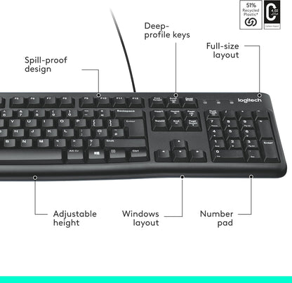 Logitech K120 Wired Keyboard