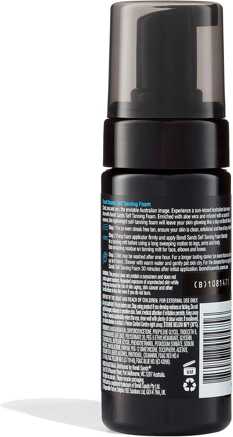 Bondi Sands Dark Self-Tanning Foam | Lightweight, Buildable Formula Gives a Deep Bronzed Glow for a Flawless Finish