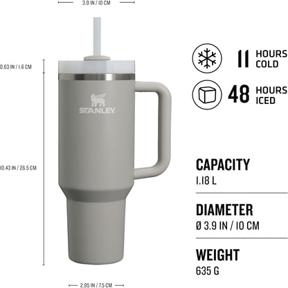 Stanley Quencher® H2.0 FlowState™ Tumbler 1.2L – Recycled Stainless Steel - Multiple Colours!