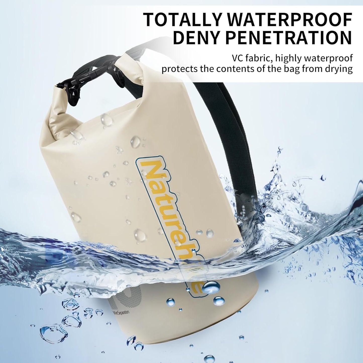 Naturehike Dry Bag WaterproofSack with Long Adjustable Strap for Kayaking, Fishing, Swimming, Snowboarding