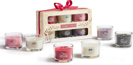 Yankee Candle Gift Set | 6 Scented Filled Votive Candles | Snow Globe Wonderland Collection
