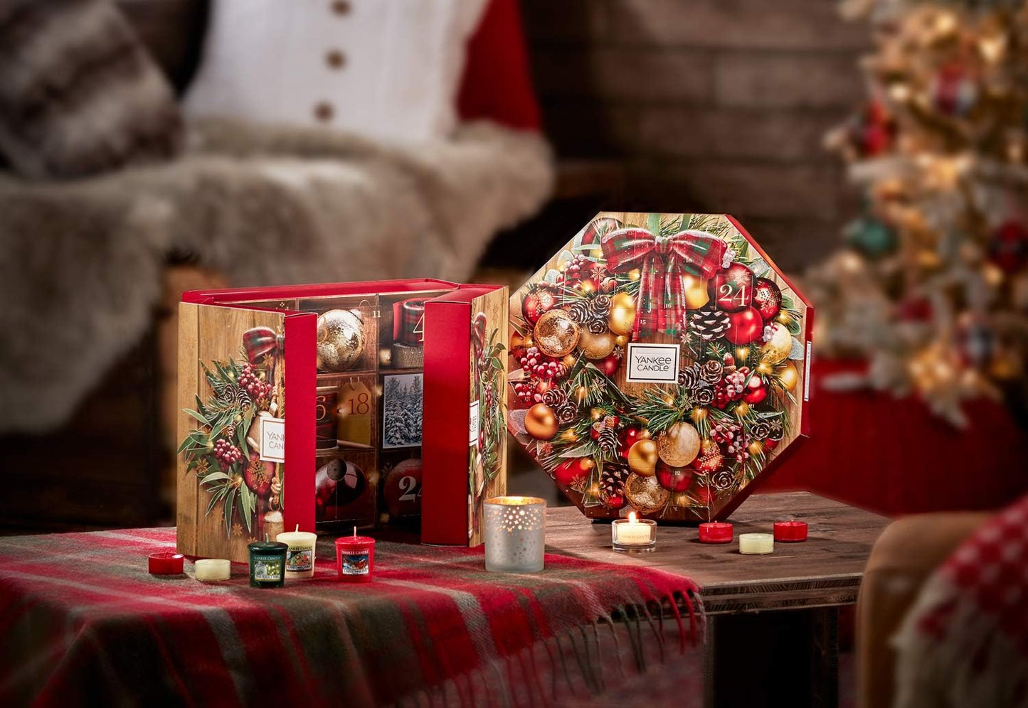 Yankee Candle Advent Calendar Gift Set with Tea Lights