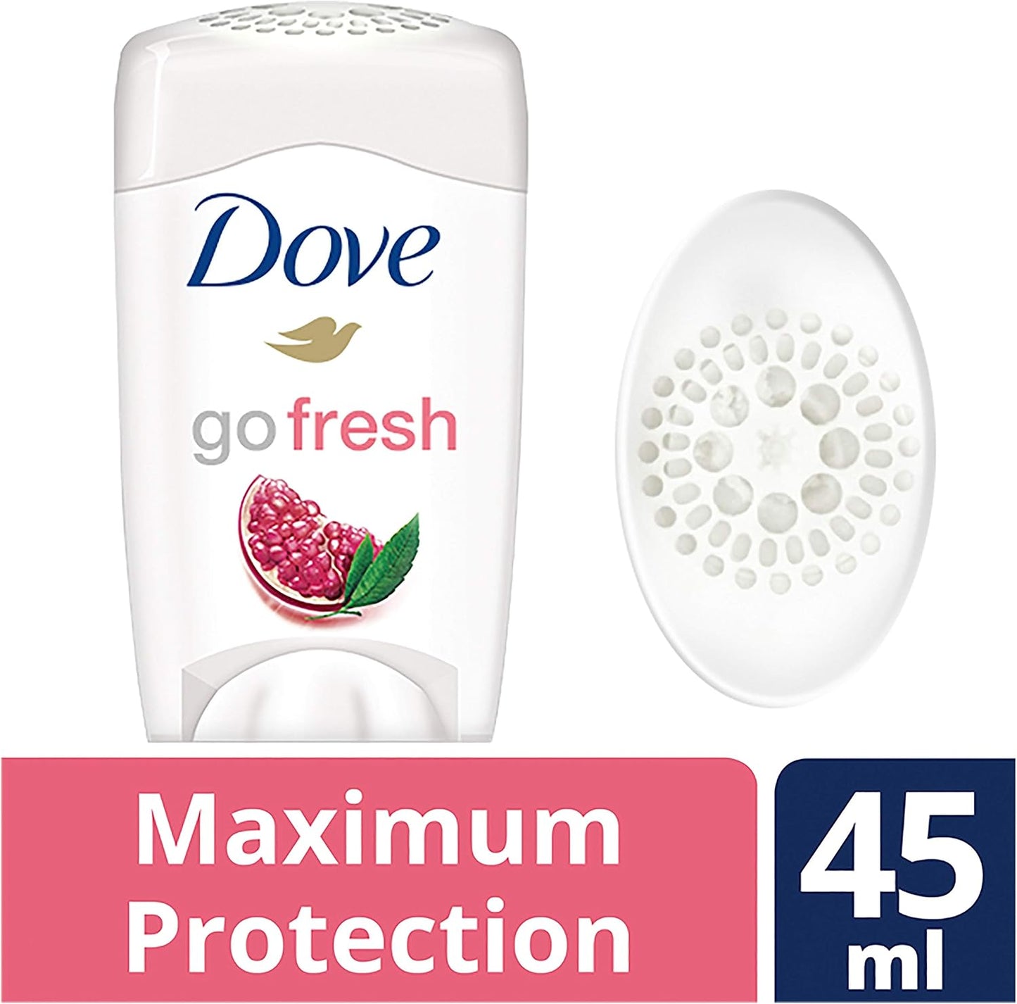 Dove Maximum Protection Go Fresh Pomegranate and Lemon Verbena Scent Anti-Perspirant Deodorant Cream 45ml