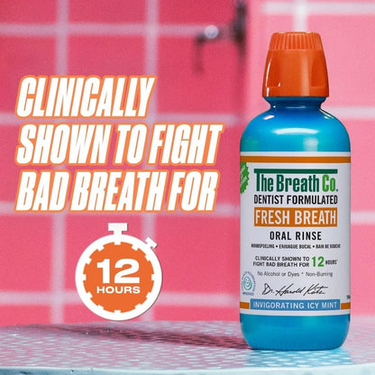 The Breath Co. Alcohol Free Mouthwash 500ml- Icy Mint