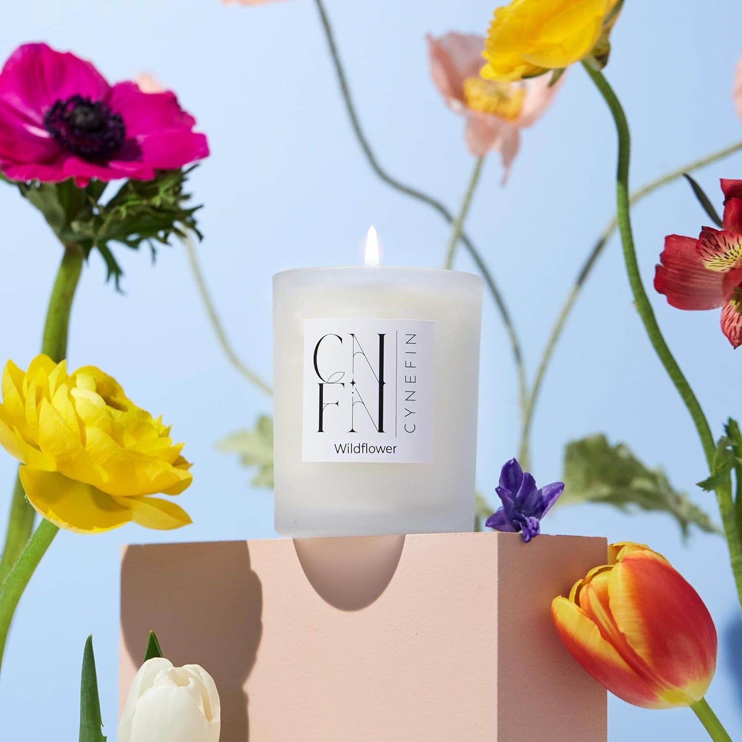 CNFN Gift Candle Set 3 x100g (lavender, Cotton & Wildflower)