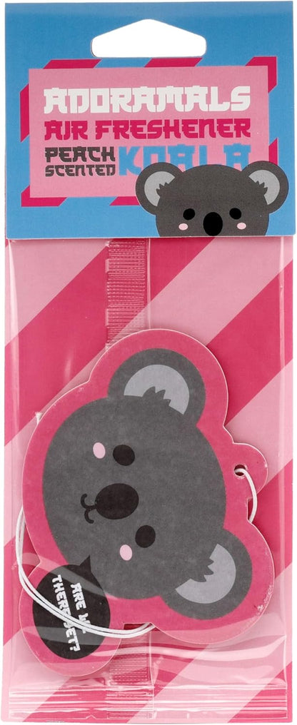 Puckator Peach Adoramals Koala Air Freshener - Diffuser Room Fragrance Air Fresheners For Home Bathroom - Small Aroma Mist Scent Diffusers - Odour Neutraliser Freshener - Cigarette Smoke Remover