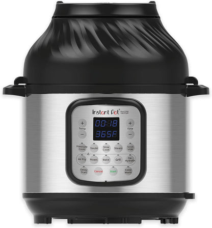 Instant Pot Dup Crisp and Air Fryer - Multi Use Pressure Cooker & Air Fryer - 11 in 1 Function - 8 Litre